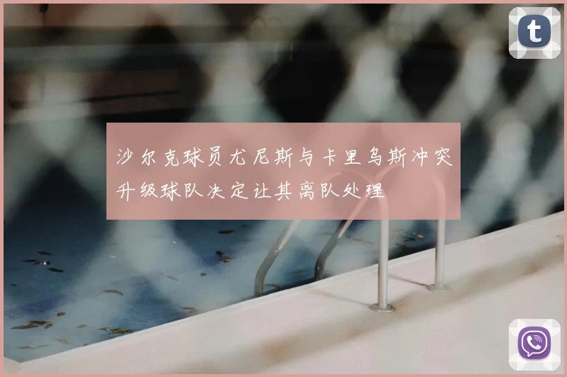 沙尔克球员尤尼斯与卡里乌斯冲突升级球队决定让其离队处理