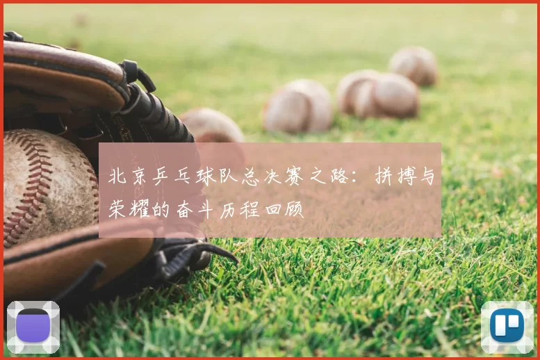 北京乒乓球队总决赛之路：拼搏与荣耀的奋斗历程回顾