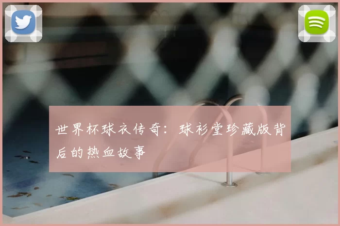 世界杯球衣传奇:球衫堂珍藏版背后的热血故事